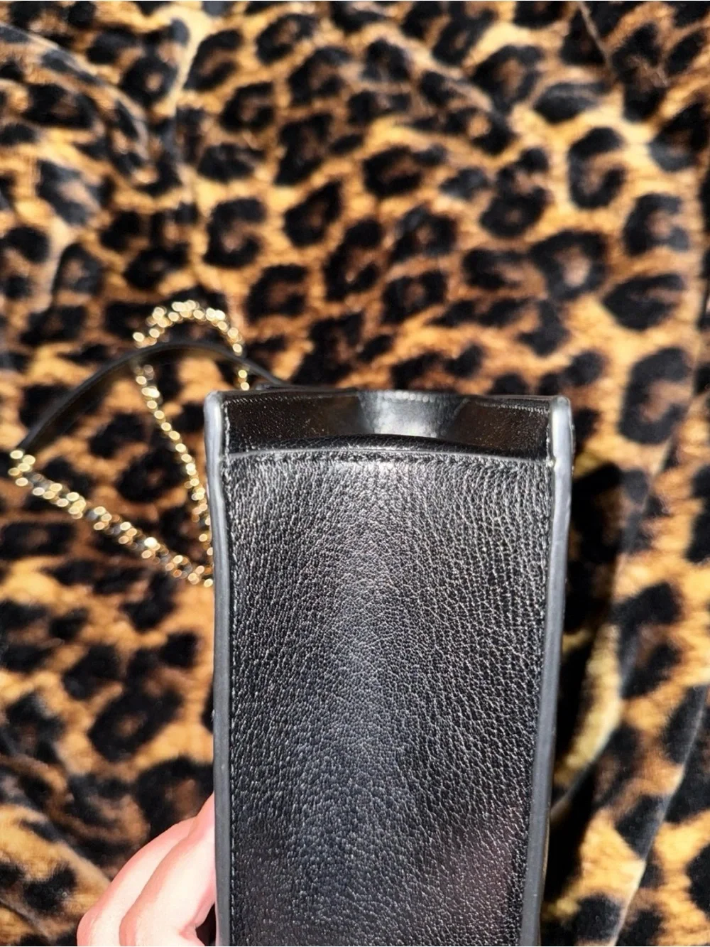 Black Tory Burch quilted Fleming bag
